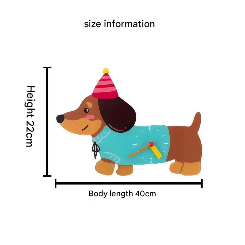 Dachshund Party Wall Clock