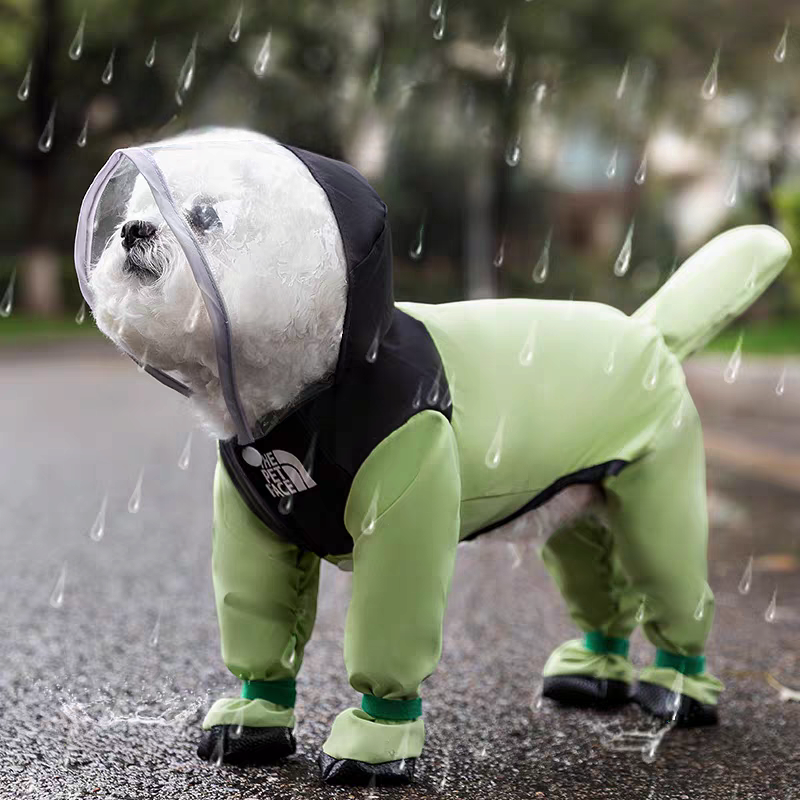 Small Dog Raincoat & Rain Shoes Set,Full-Coverage - PetsLoveStory®