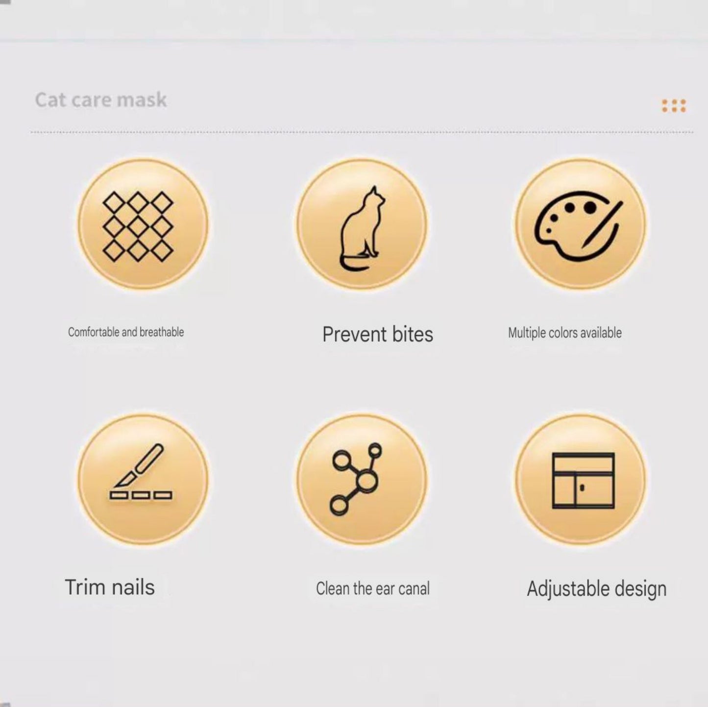 Anti bite cat mask - PetsLoveStory®