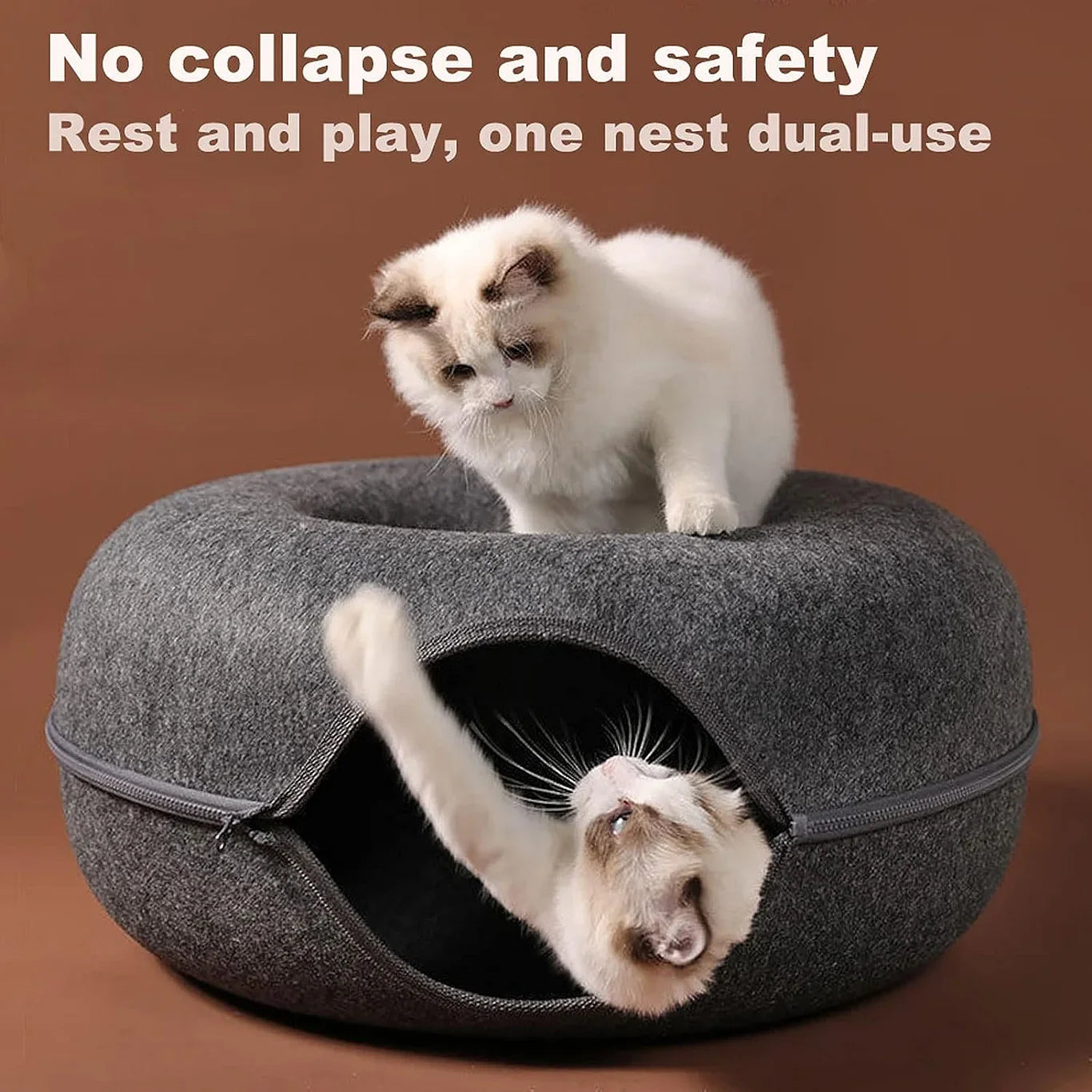 Cat Tunnel Bed for Indoor Cats - PetsLoveStory®