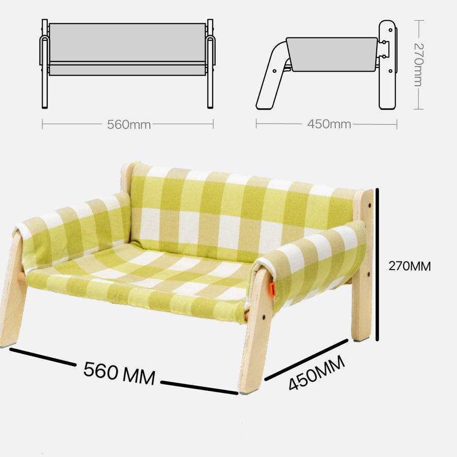 Cat Couch Bed, Pet Sofa for Indoor Cats - PP26 - PetsLoveStory®