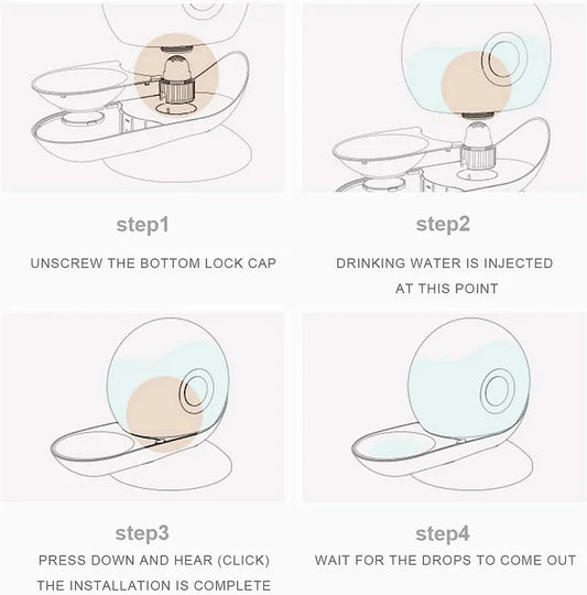 Cat & Dog Automatic Water Fountain - PetsLoveStory®