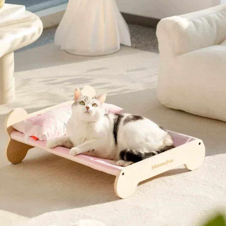 Cat luxury Wooden Bed - PetsLoveStory®