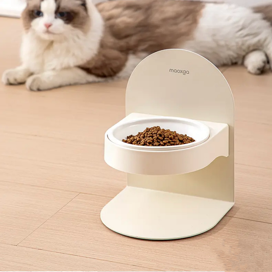 Adjustable ceramic bowl for cat - PetsLoveStory®