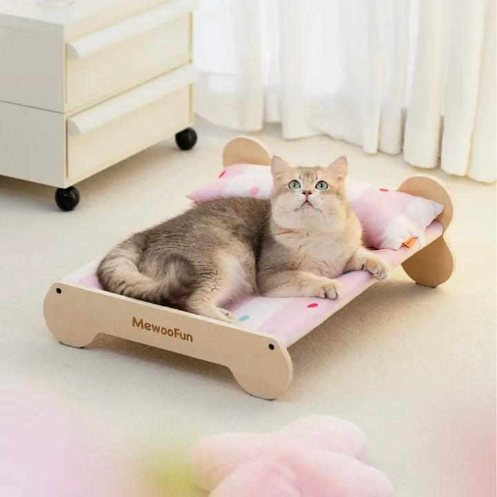 Cat luxury Wooden Bed - PetsLoveStory®