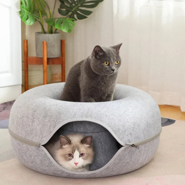 Cat Tunnel Bed for Indoor Cats - PetsLoveStory®