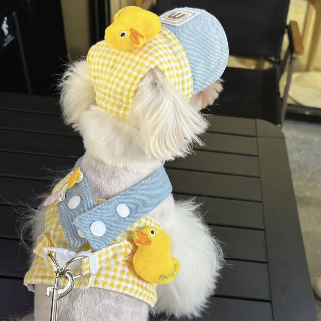Cute duck Spring and summer pet chest harness - PetsLoveStory®