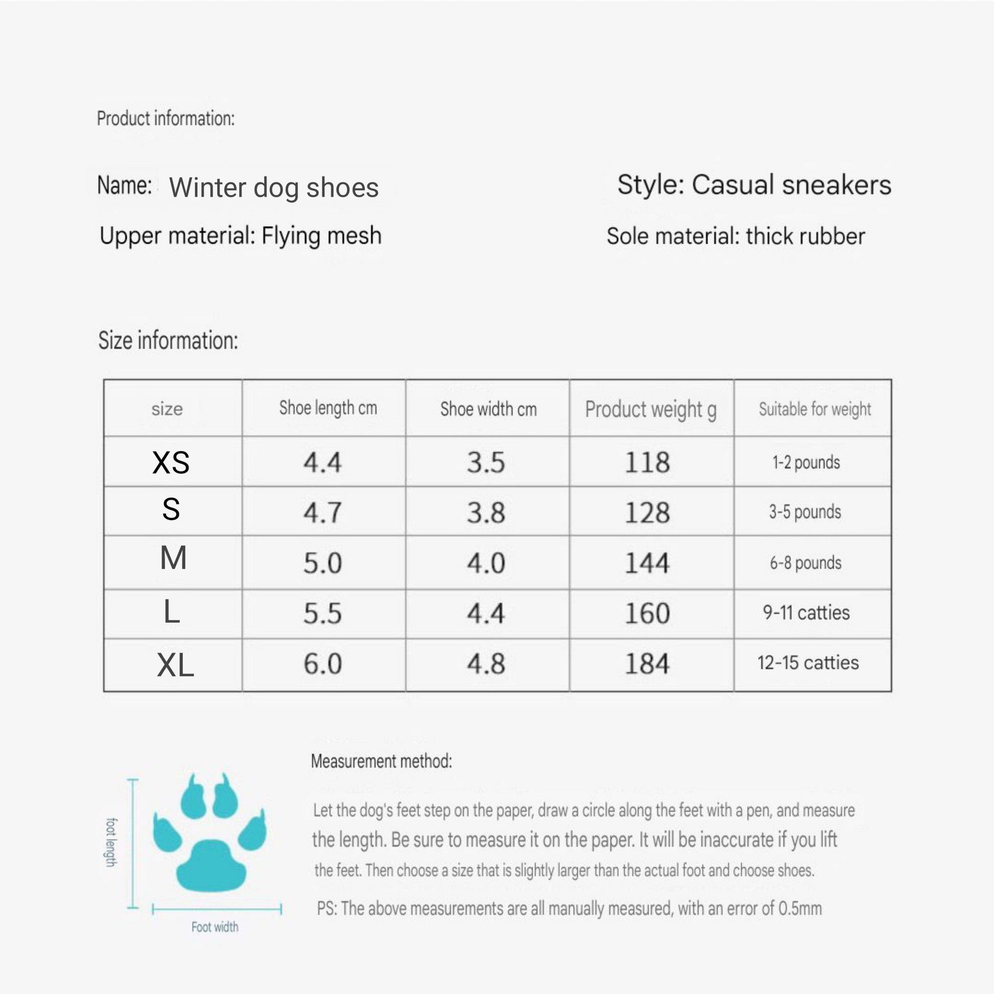 Light and breathable dog shoes - PetsLoveStory®