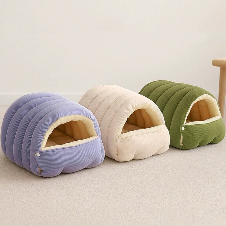 Cave Style Cozy Hideaway with Removable Washable Cover Bed