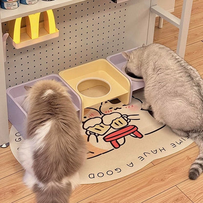 Ceramic Square bowl cat bowl - PetsLoveStory®