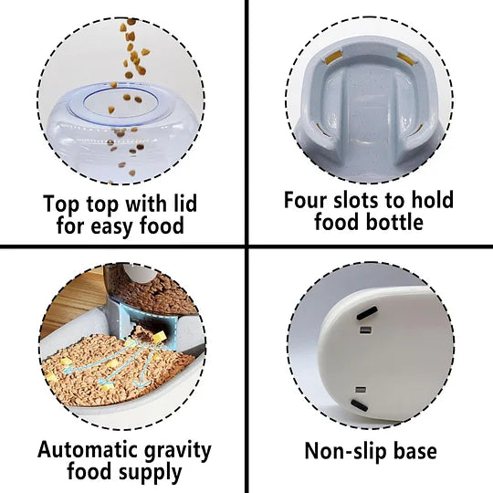 Automatic Pet Feeder 4L Gravity Dog Food Dispenser Large Capacity - PetsLoveStory®