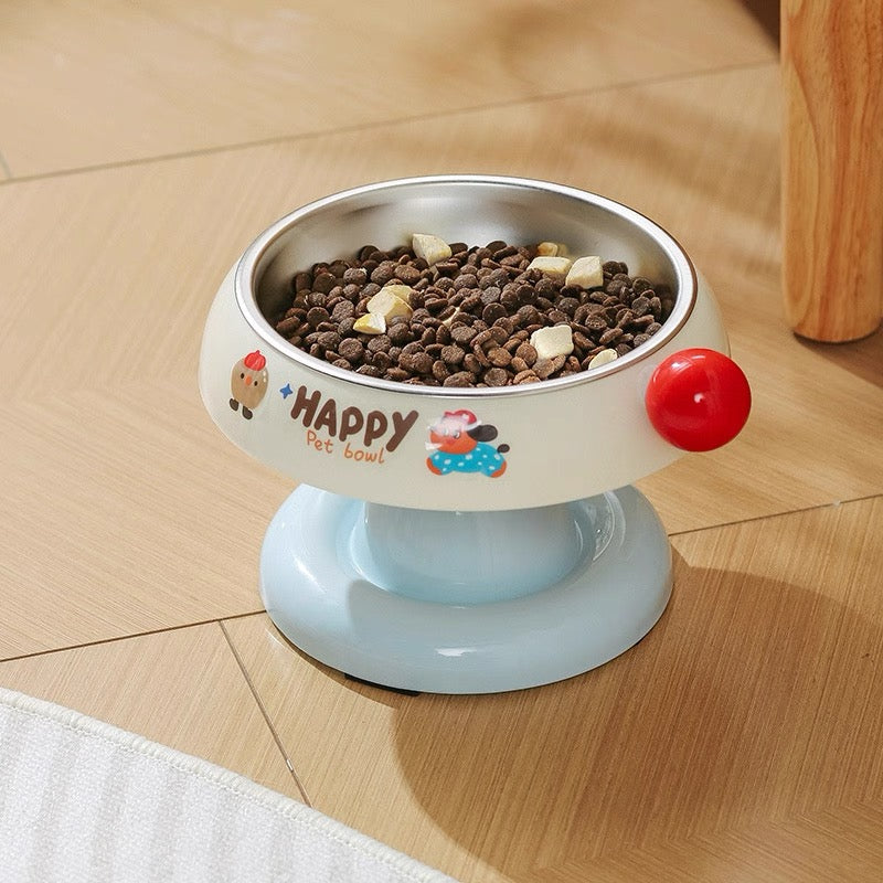 Neck-protective structure pet bowl