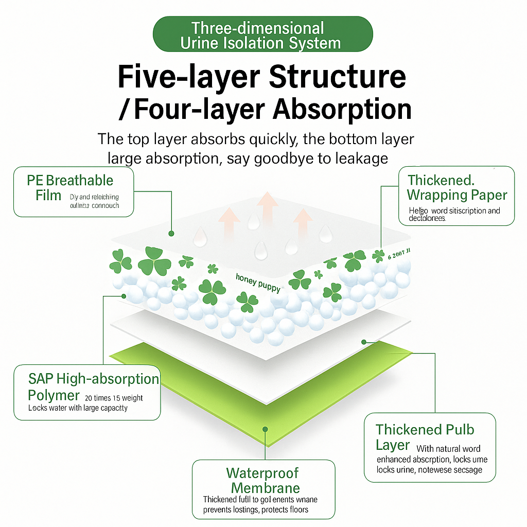 Pet training pee pads