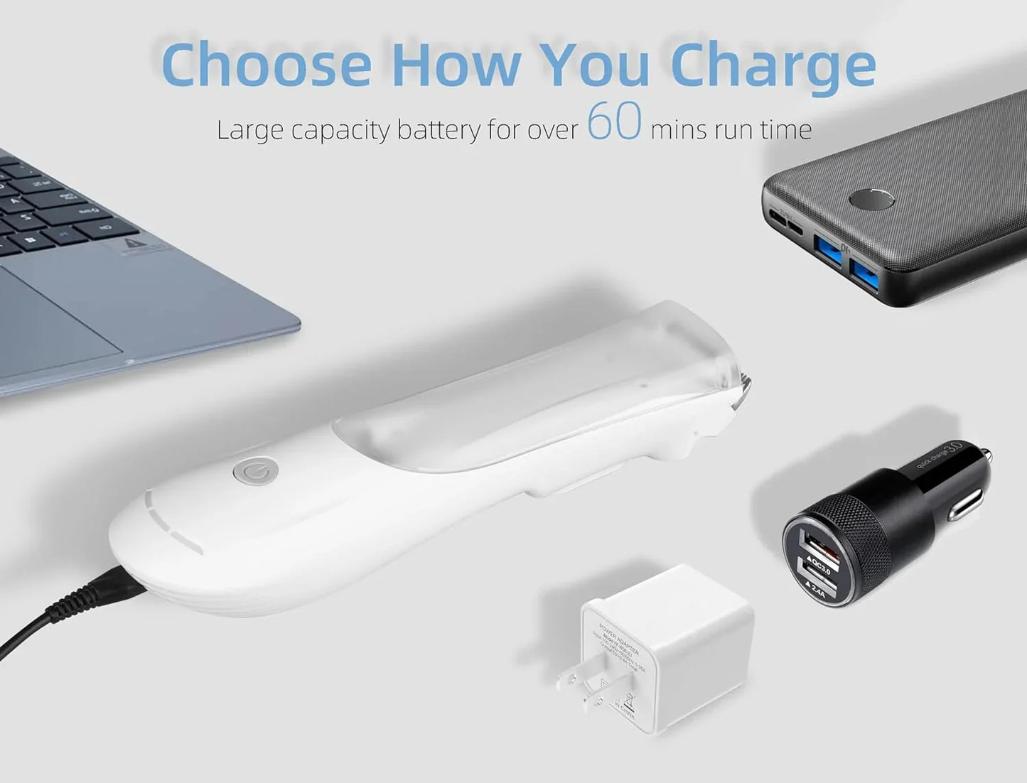 Hair-sucking pet hair clipper