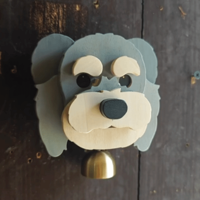 Handmade Dog Door Bell