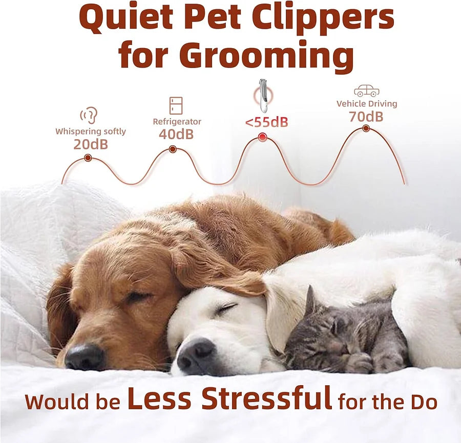 Hair-sucking pet hair clipper