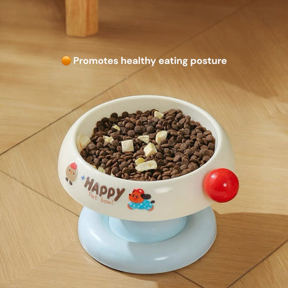 Neck-protective structure pet bowl