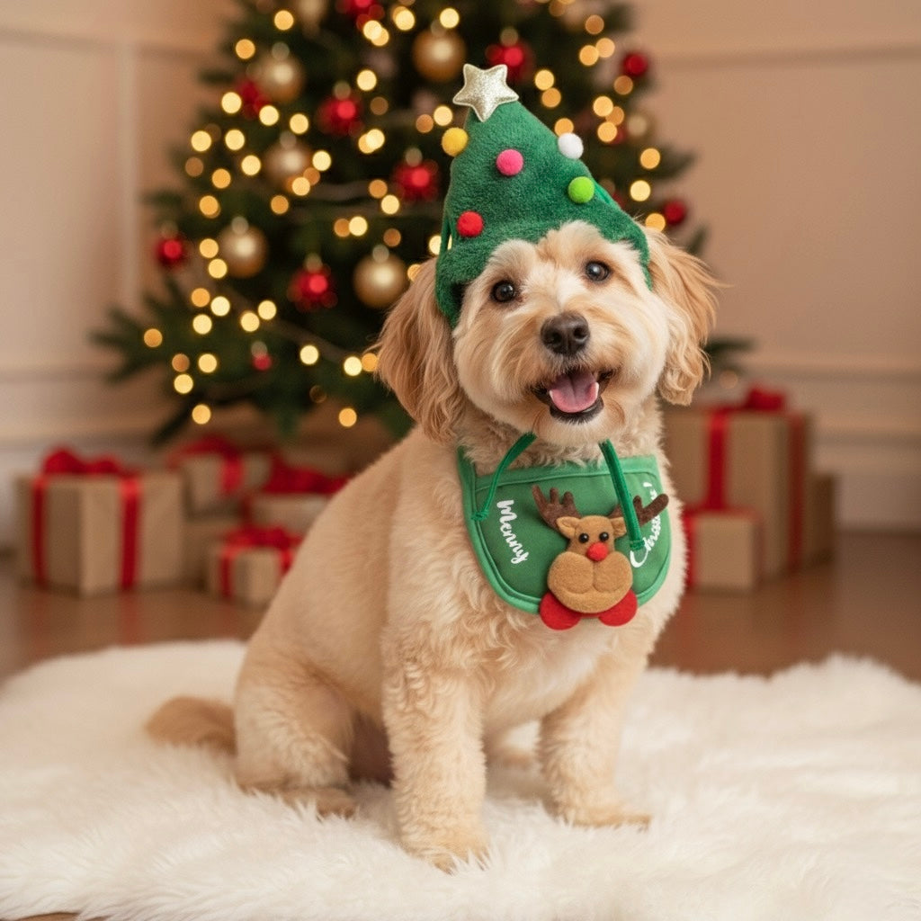 Pet Christmas Hat + Scarf