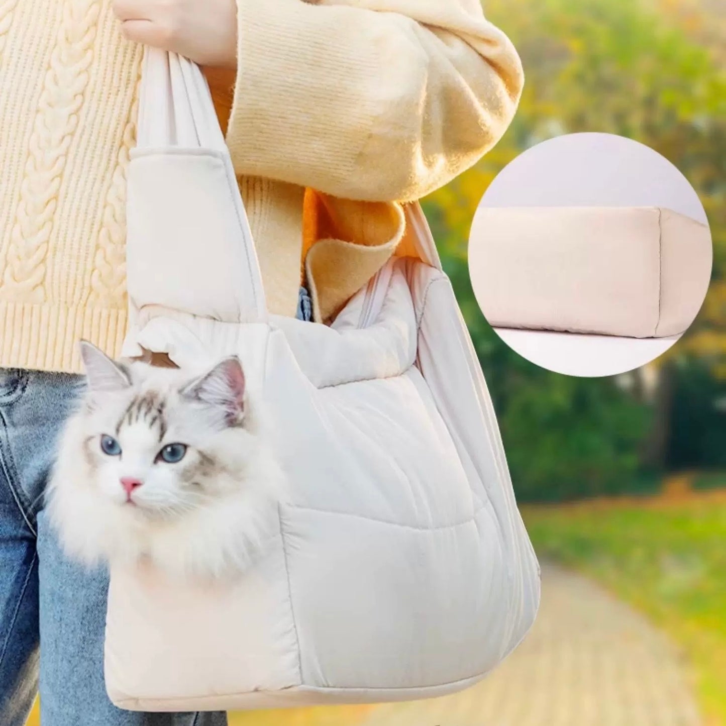 Quilted Minimalist Pet Carrier