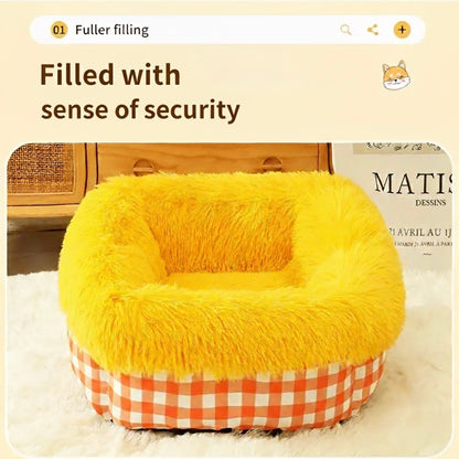 Winter Warmth Deep Sleep Pet Bed