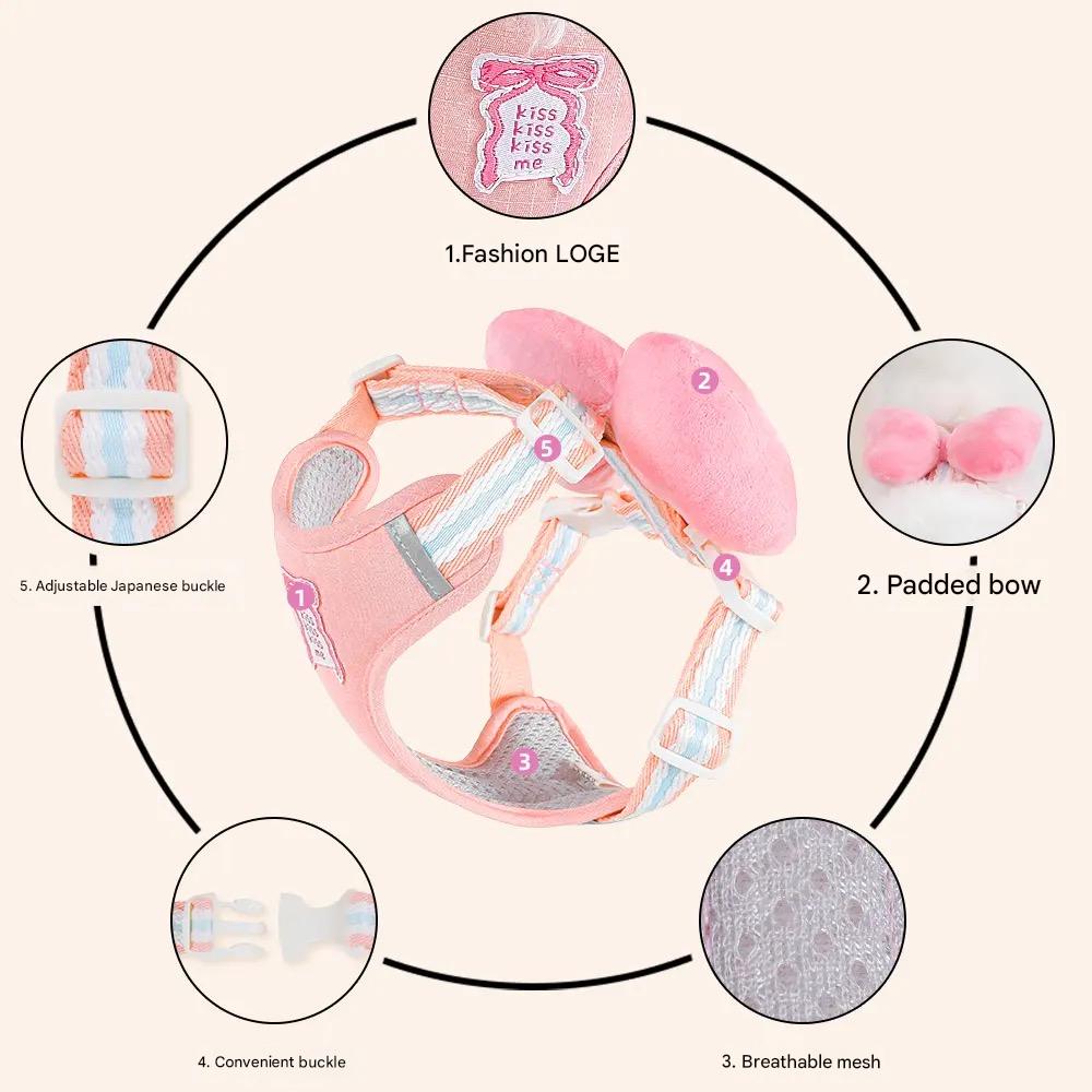 🎀 Bowknot Pet Harness