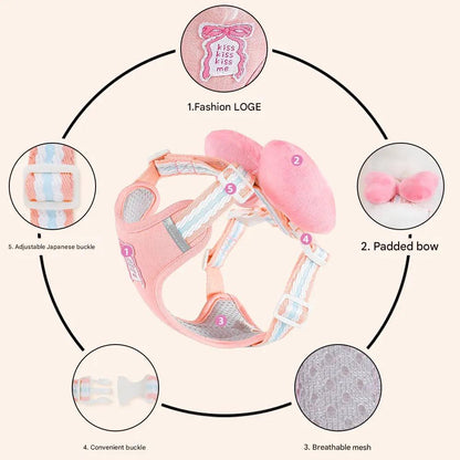 🎀 Bowknot Pet Harness