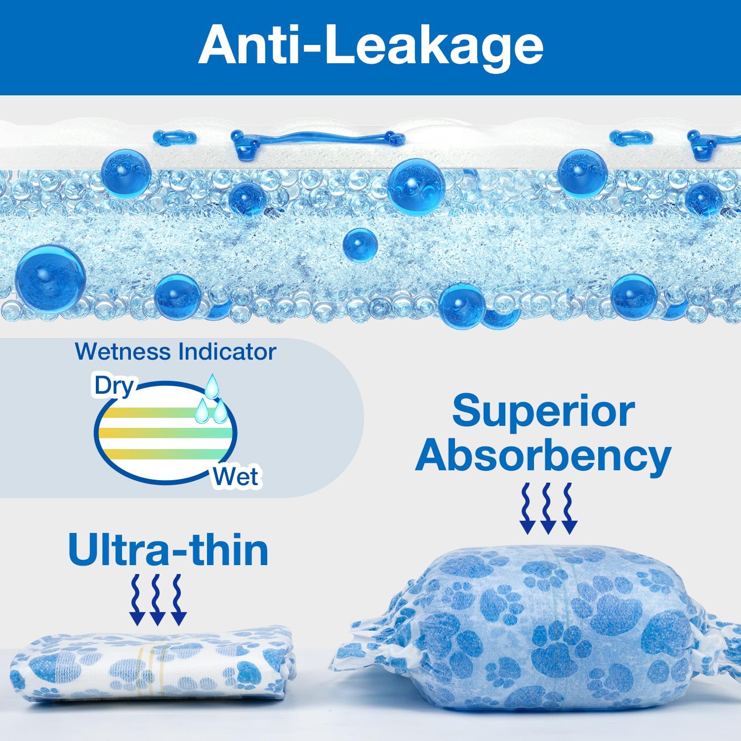 Dog Diapers Male - PetsLoveStory®