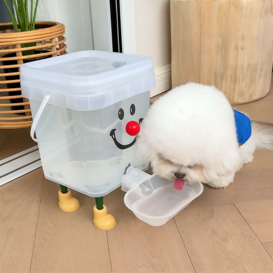 Smiling Face Pet water dispenser with Legs and Tap
