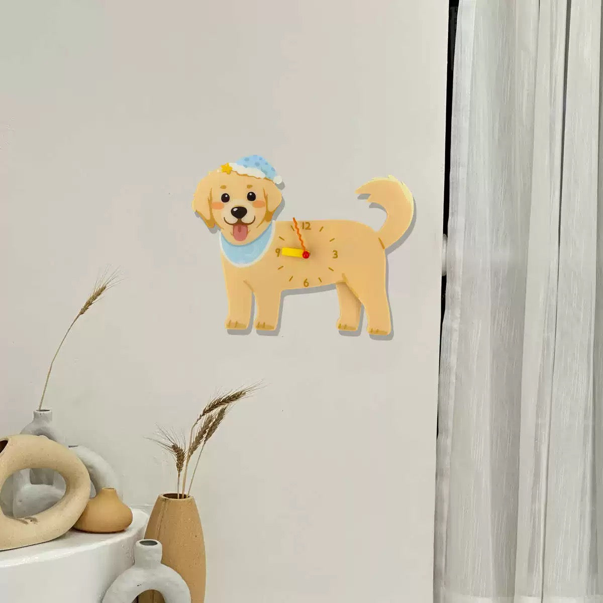 Golden Retriever Wall Clock