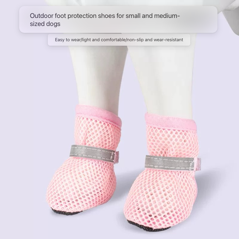 Ultra-breathable mesh pet shoes