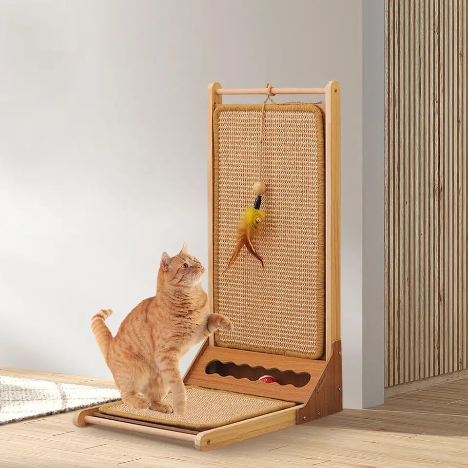 Cat scratching post with adjustable ramp - PetsLoveStory®