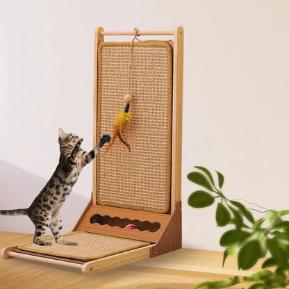 Cat scratching post with adjustable ramp - PetsLoveStory®
