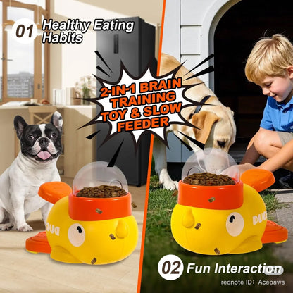 🐥 Trending Interactive Pet Feeder – Cute Duck Design!