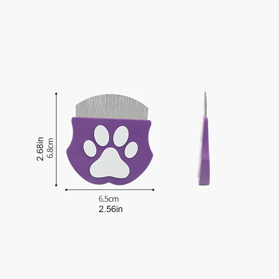 Professional Eye Comb for Pets | Stainless Steel Tear Stain Remover for Cats & Dogs