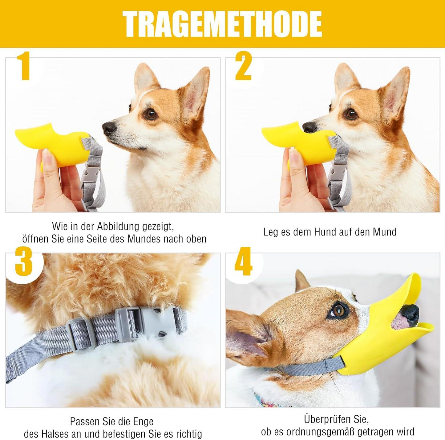 Dog Muzzle – Cutest Adjustable Duck Mouth For Your Dog