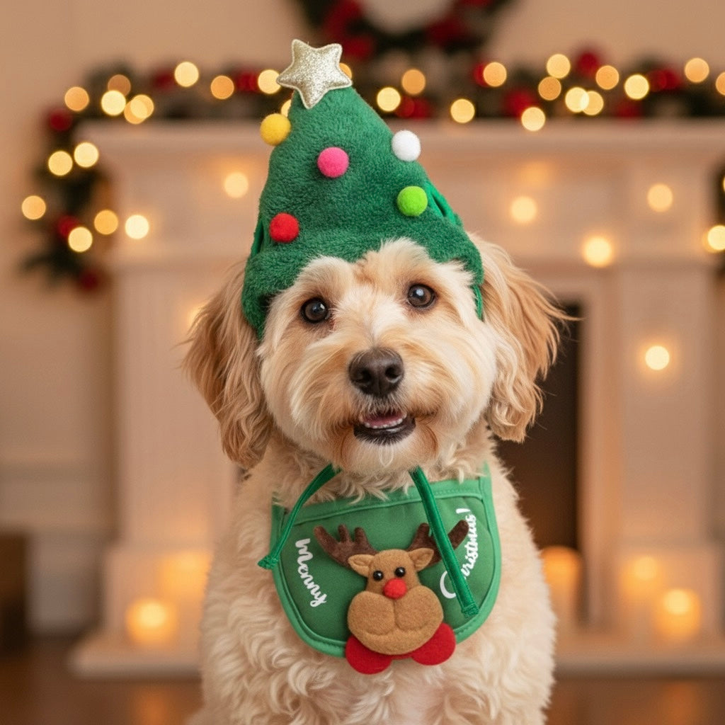 Pet Christmas Hat + Scarf