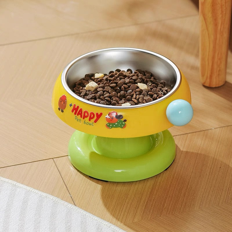 Neck-protective structure pet bowl