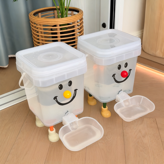 Smiling Face Pet water dispenser with Legs and Tap