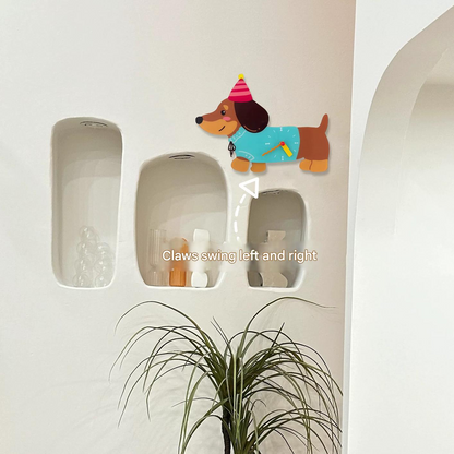 Dachshund Party Wall Clock