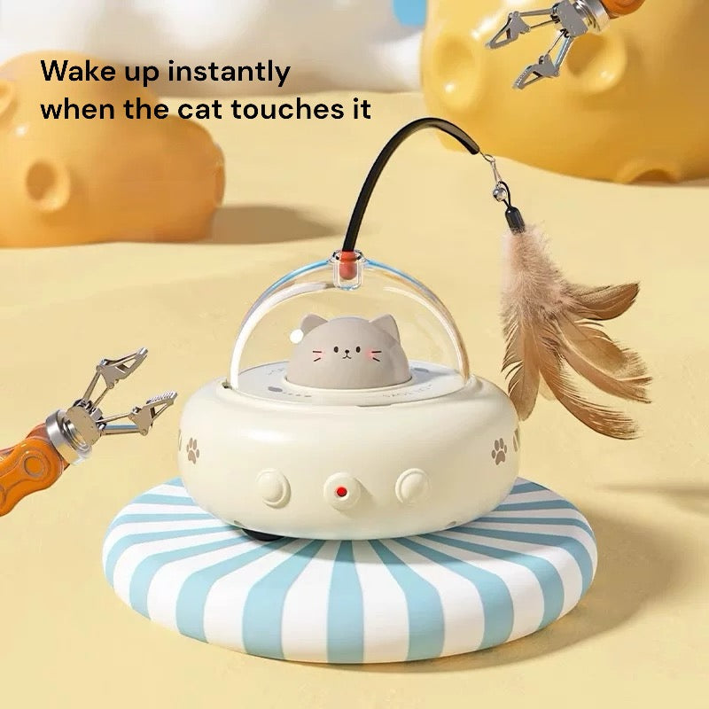 Cat SpaceShip Automatic Toy - PetsLoveStory®