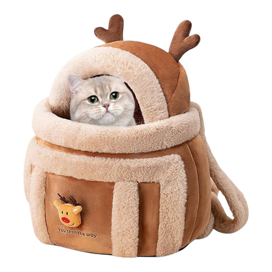 Dog Carrier Cage Winter Warm Cat Travel Bag Portable Carrier Backpack - PetsLoveStory®