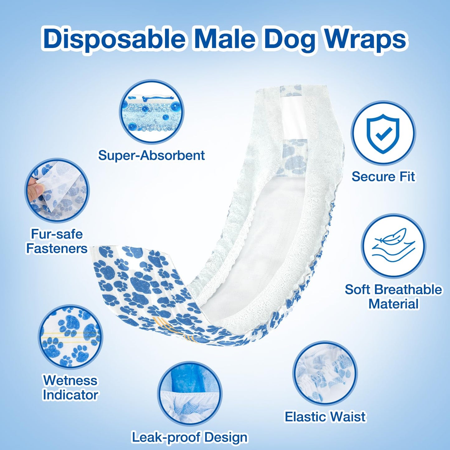 Dog Diapers Male - PetsLoveStory®