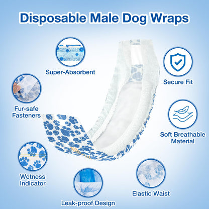 Dog Diapers Male - PetsLoveStory®