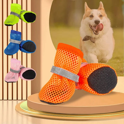 Ultra-breathable mesh pet shoes