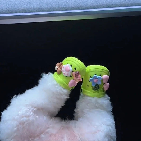 Pet dog mini hole shoes