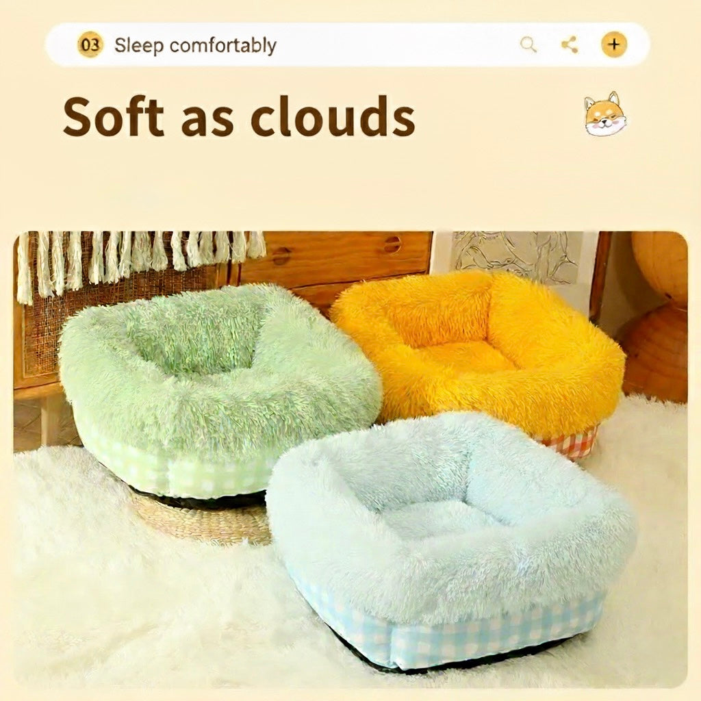 Winter Warmth Deep Sleep Pet Bed