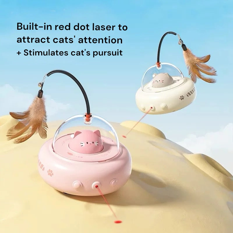 Cat SpaceShip Automatic Toy - PetsLoveStory®