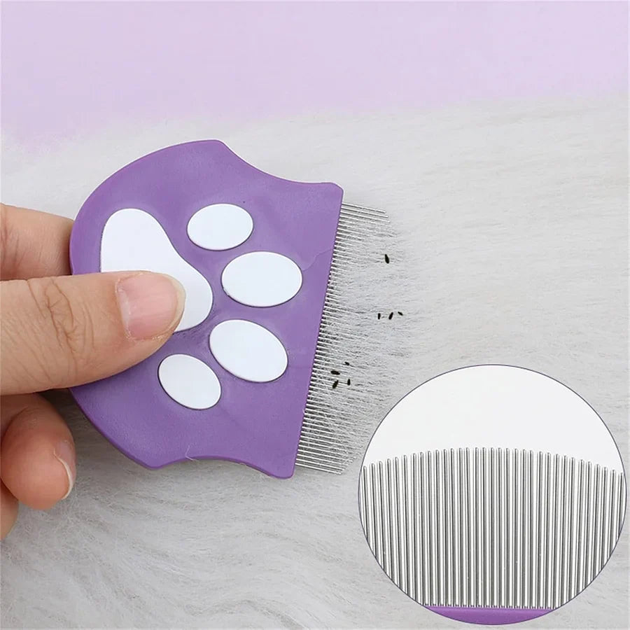 Professional Eye Comb for Pets | Stainless Steel Tear Stain Remover for Cats & Dogs