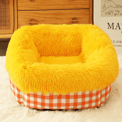 Winter Warmth Deep Sleep Pet Bed
