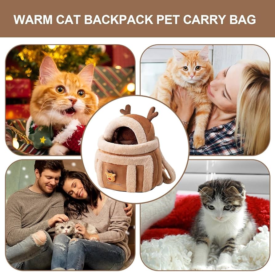 Dog Carrier Cage Winter Warm Cat Travel Bag Portable Carrier Backpack - PetsLoveStory®